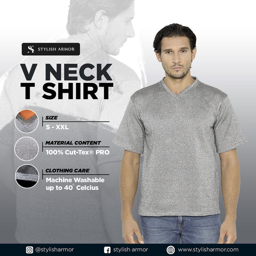 V-Neck T-Shirt Stylish Armor, Buat Kamu Aman dan Nyaman dalam Satu Waktu!