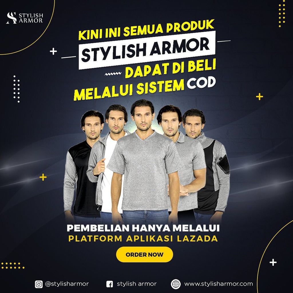 Semua Produk Stylish Armor Sekarang Bisa Dibeli dengan Sistem COD!