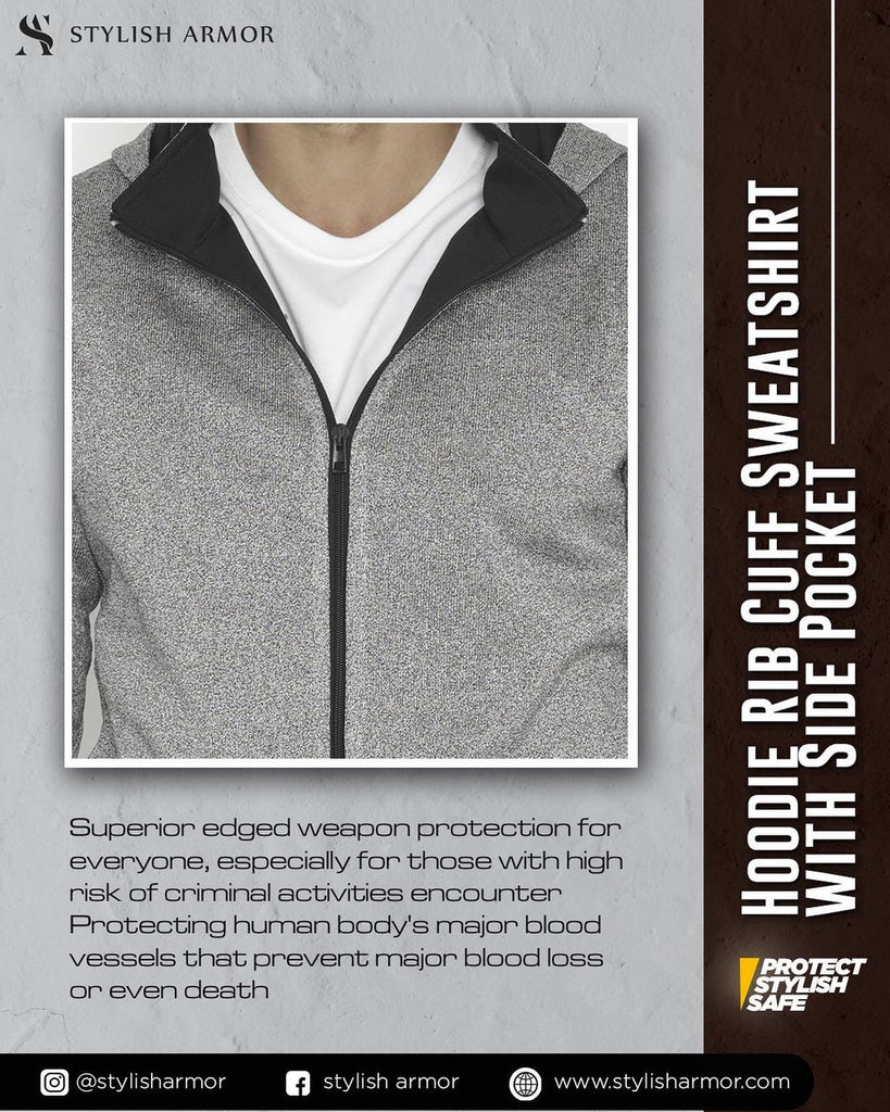 Aman dan Trendi dengan Hoodie Rib Cuff Stylish Armor