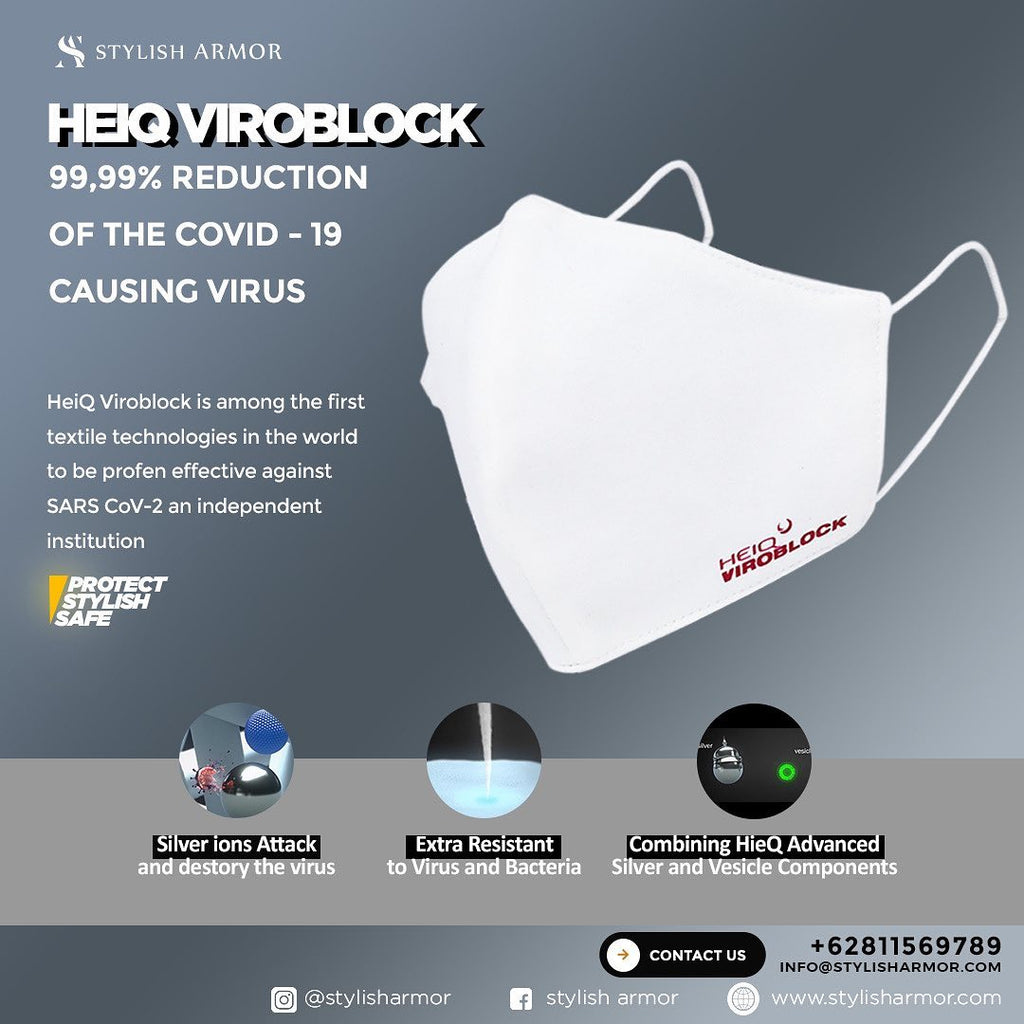 Stylish Armor Berkolaborasi dengan HeiQ Viroblock Luncurkan Masker Anti Virus