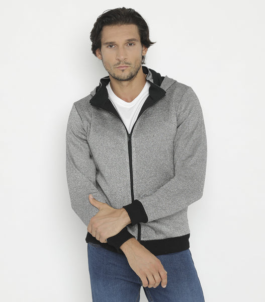 STYLISH ARMOR Hoodie Rib Cuff Sweatshirt with Side Pocket